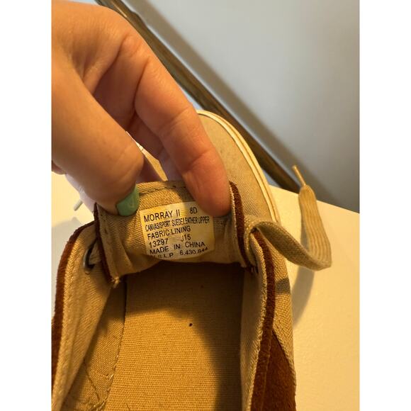 Polo Ralph Lauren Morray II Men’s Brown Beige Sneakers Size 8D Casual Shoes - Picture 5 of 6